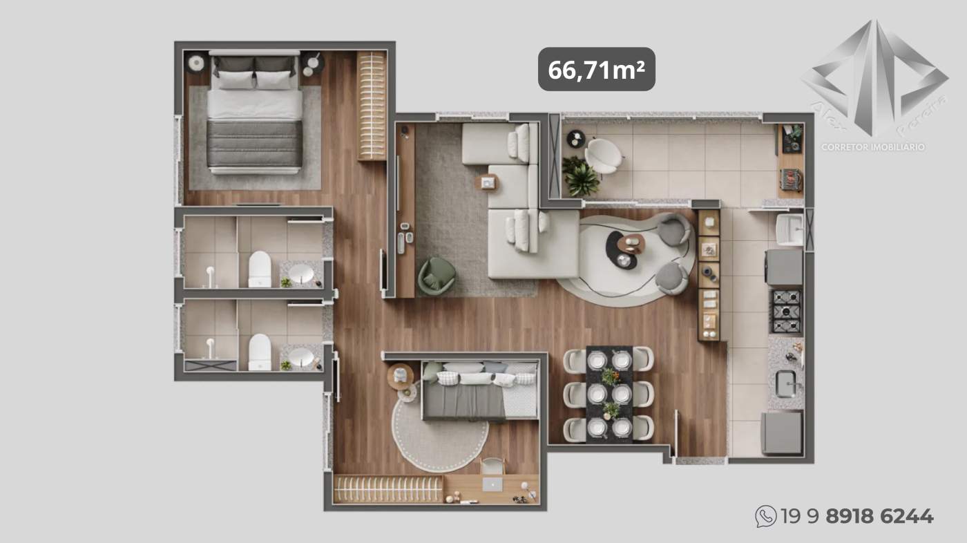 Apartamento, 2 quartos - Foto 8
